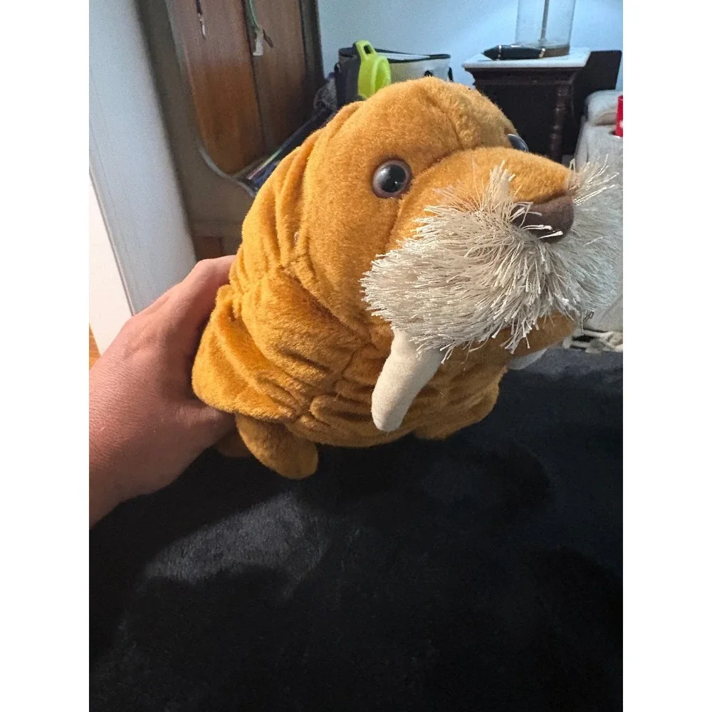 Wild Republic Walrus Plush Stuffed Animal Brown Wrinkled Realistic 12 Inch